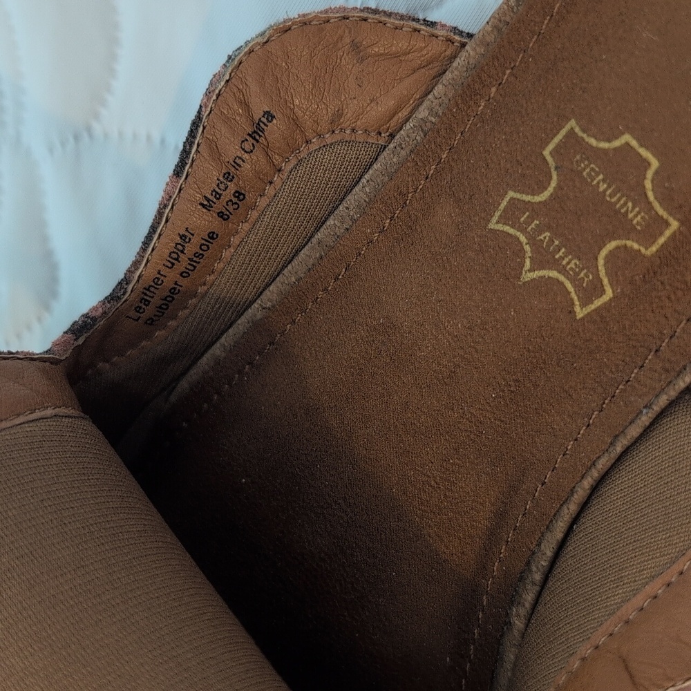 Leather leopard print mule - Picture 3 of 4
